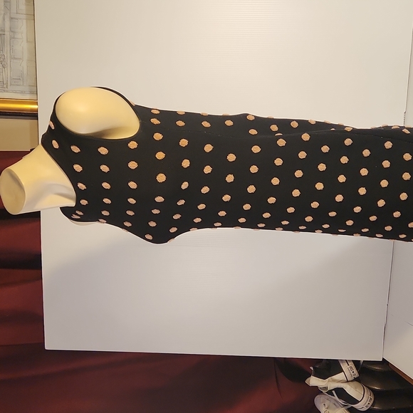 BCBGMAXAZRIA -Sweater Dress pink and black- Polka Dot XS - Picture 3 of 7